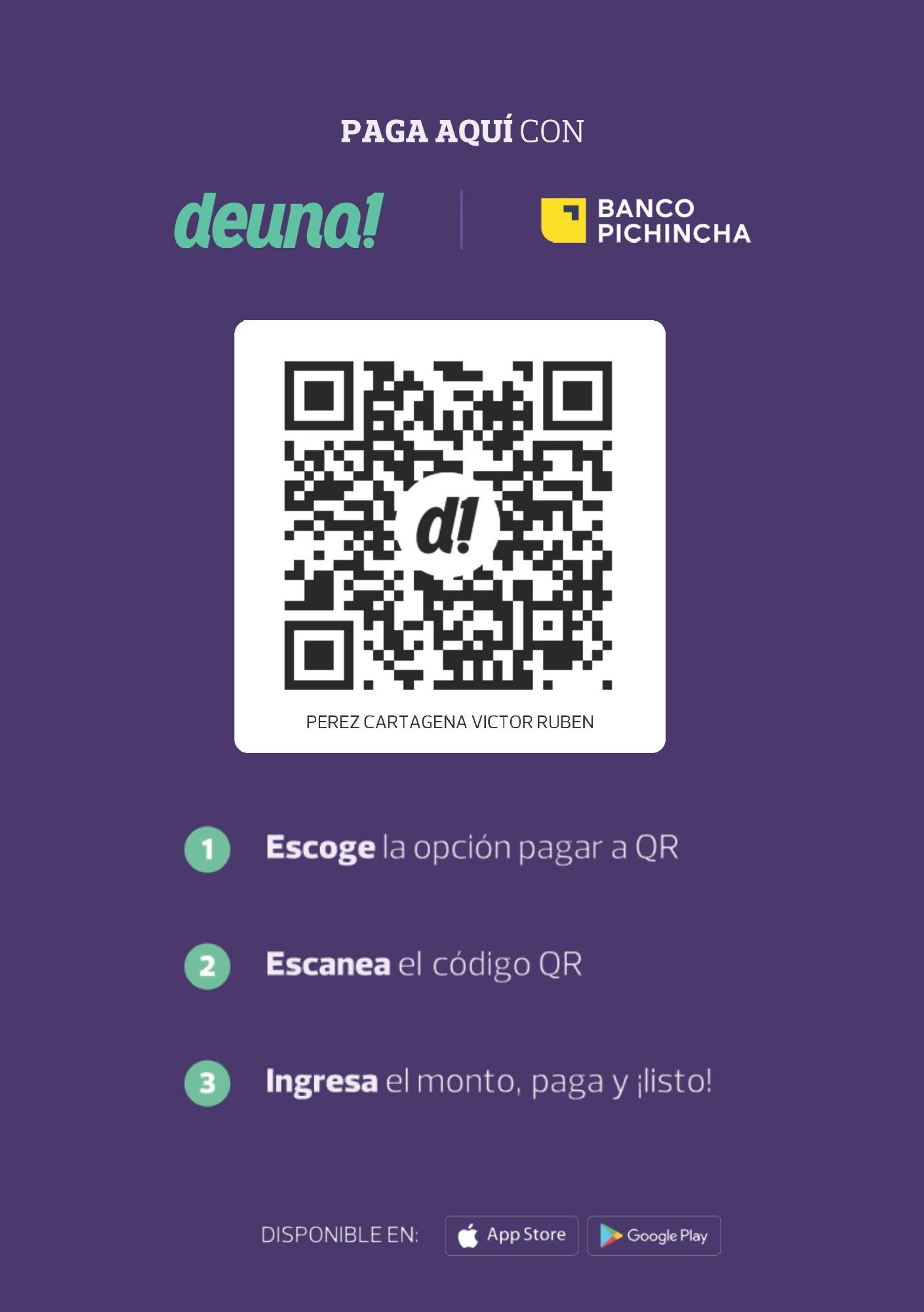 QR Pago Deuna - Banco Pichincha
